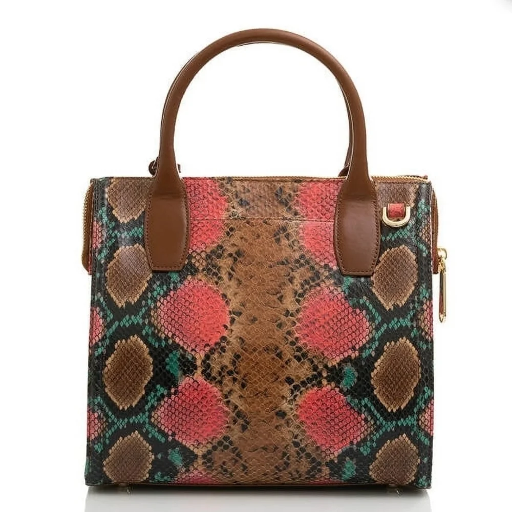 🤎▪️Brahmin ▪️Small Caroline Multi Caladesi Leather Satchel